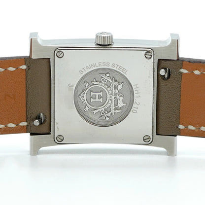 Herms H Watch Hh1.210 White Dial