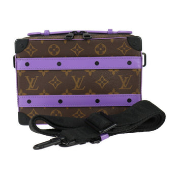Louis Vuitton Louis Vuitton Handle Soft Trunk Monogram Macassar Handbag M46264 Leather Brown Purple