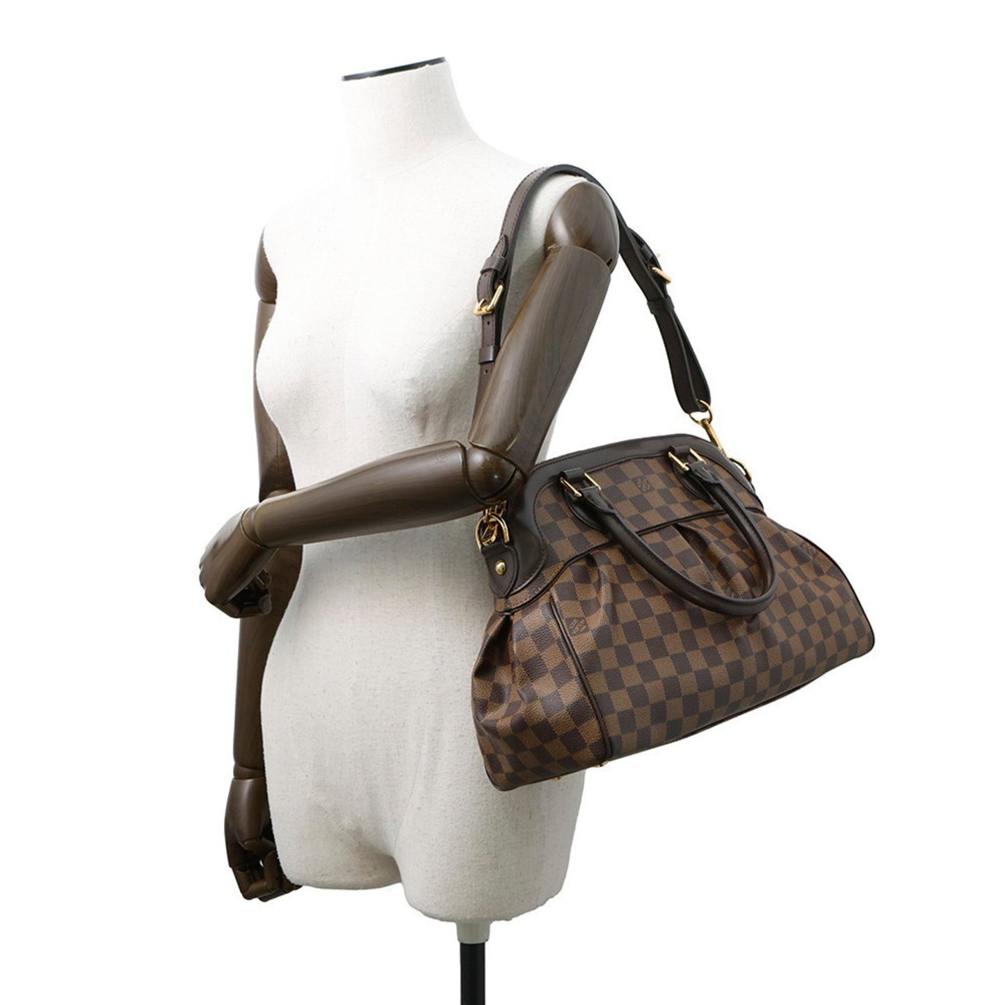 Louis Vuitton Damier Ebene Trevi Pm Handbag N51997 Louis Vuitton 2-Way