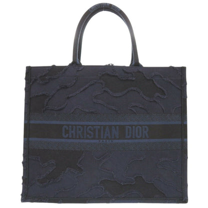 Christian Dior 2020 Resort Collection Book Tote Large Camouflage Canvas Navy Bag 0707Christian