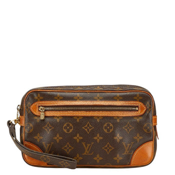 Louis Vuitton Monogram Marly Dragonne Gm Second Bag M51825 Brown Leather