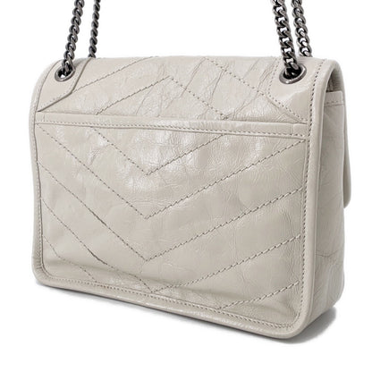 Yves Saint Laurent Niki Baby Leather Bag 6331600En049207 Saint Laurent Paris White