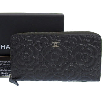 Chanel Camellia Coco Mark Round Long Wallet A82281