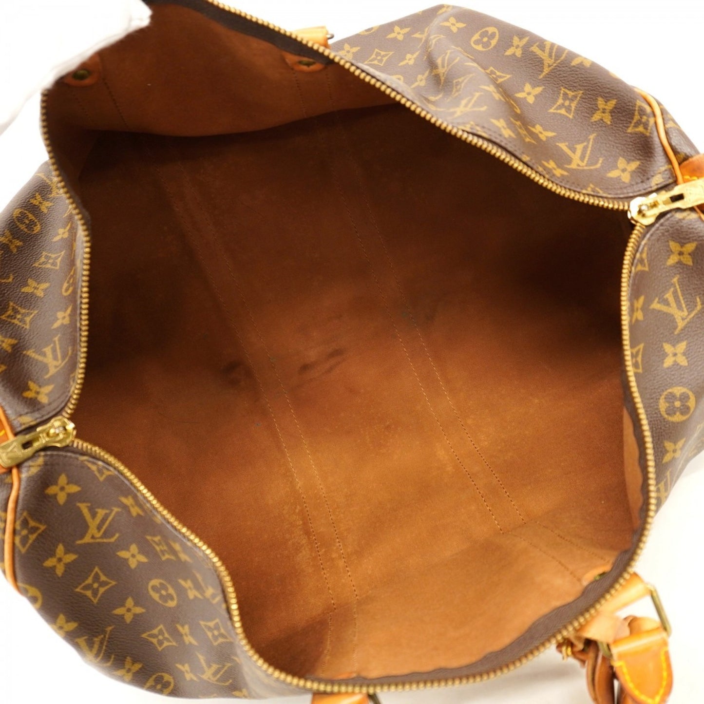 Louis Vuitton Monogram Keepall 55 Boston Bag M41424 Brown