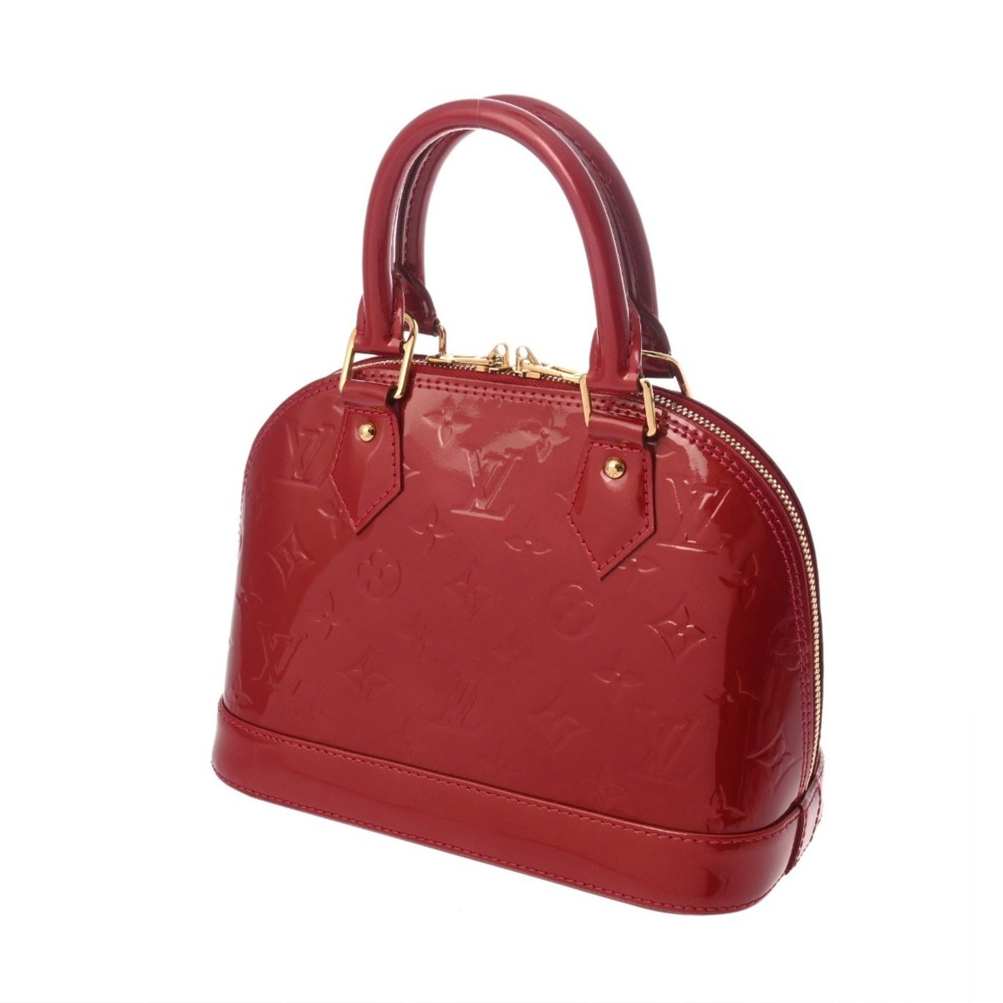 Louis Vuitton Monogram Vernis Alma Bb Pomme D'Amour M91606 Women'S Handbag