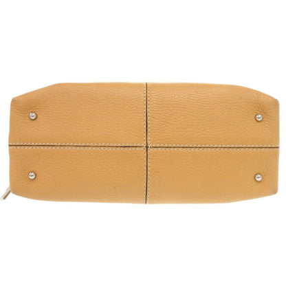 Tod'S Leather Yellow Beige Handbag 0438Tod'S