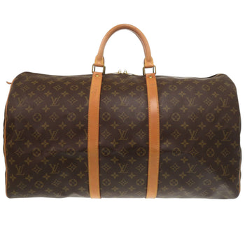 Louis Vuitton Keepall 55 Monogram M41424 Canvas Brown Boston Bag 0614 Louis Vuitton