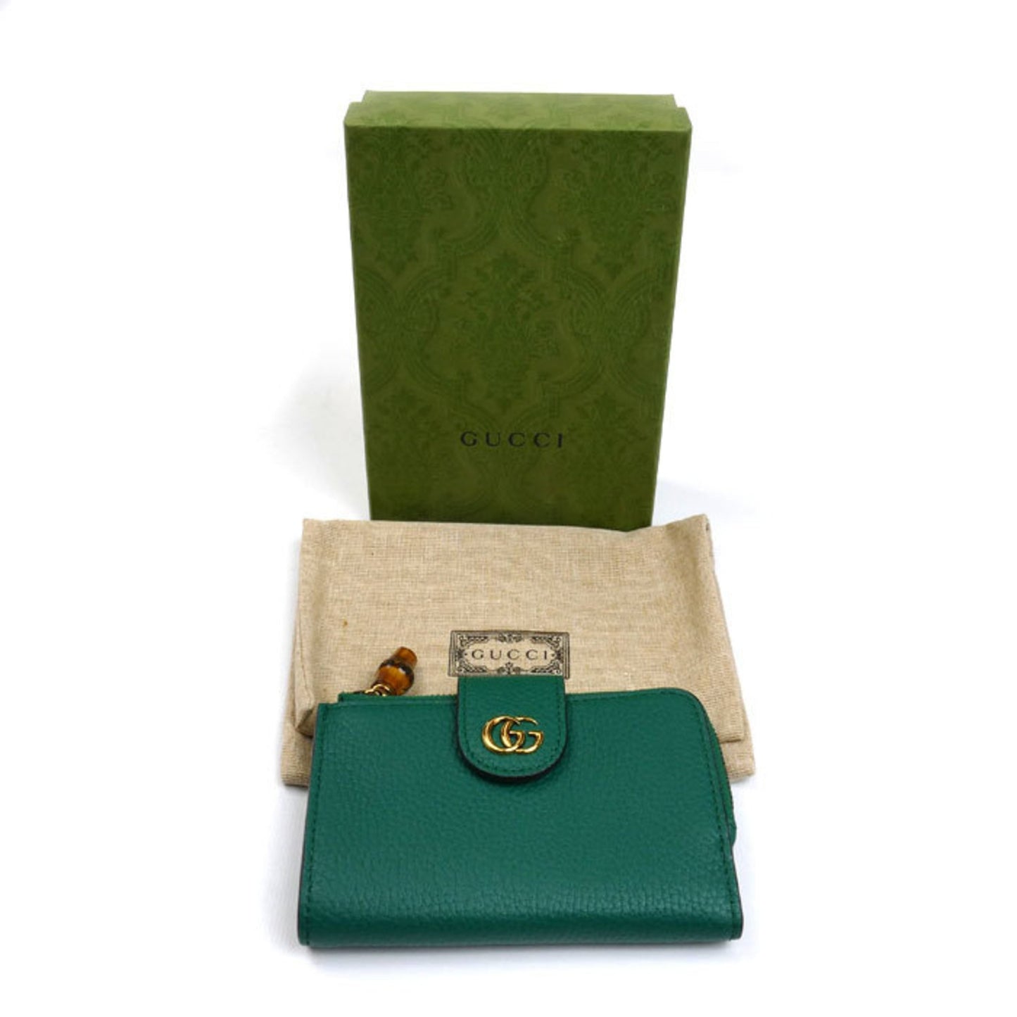 Gucci Double G Bamboo Compact Wallet