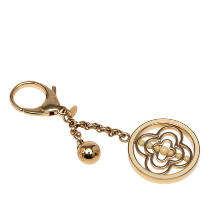 Louis Vuitton Whirly Flower Keychain M67129 Gold