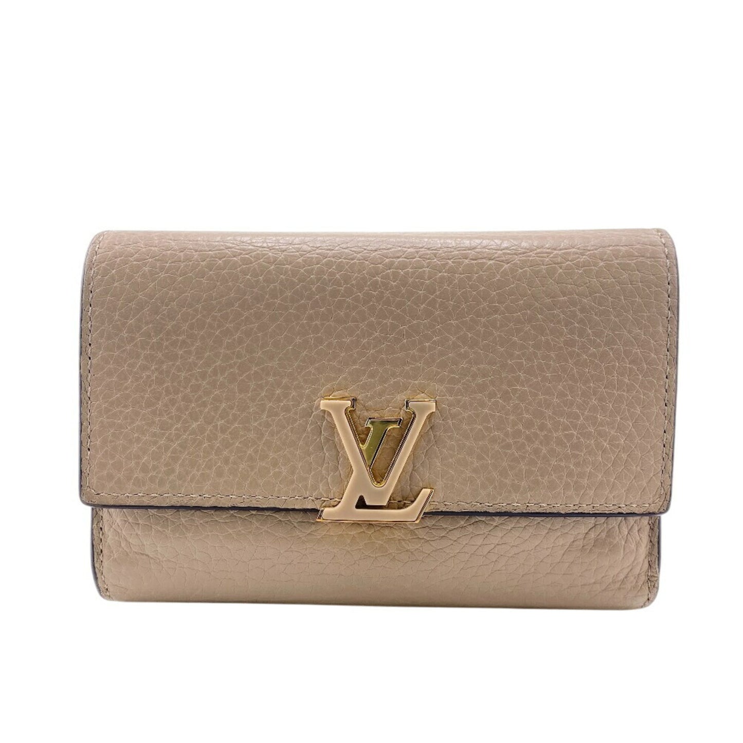 Louis Vuitton M62159 Portefeuille Capucines Compact Wallet Lv Tri-Fold Beige