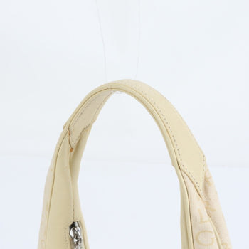 Bvlgari Logomania Leather Handbag Tote Ivory Shoulder Bag