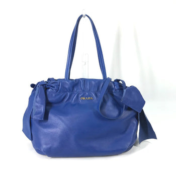 Prada Logo Crossbody 2Way Shoulder Bag Bag Tote Bag Hand Bag Blue