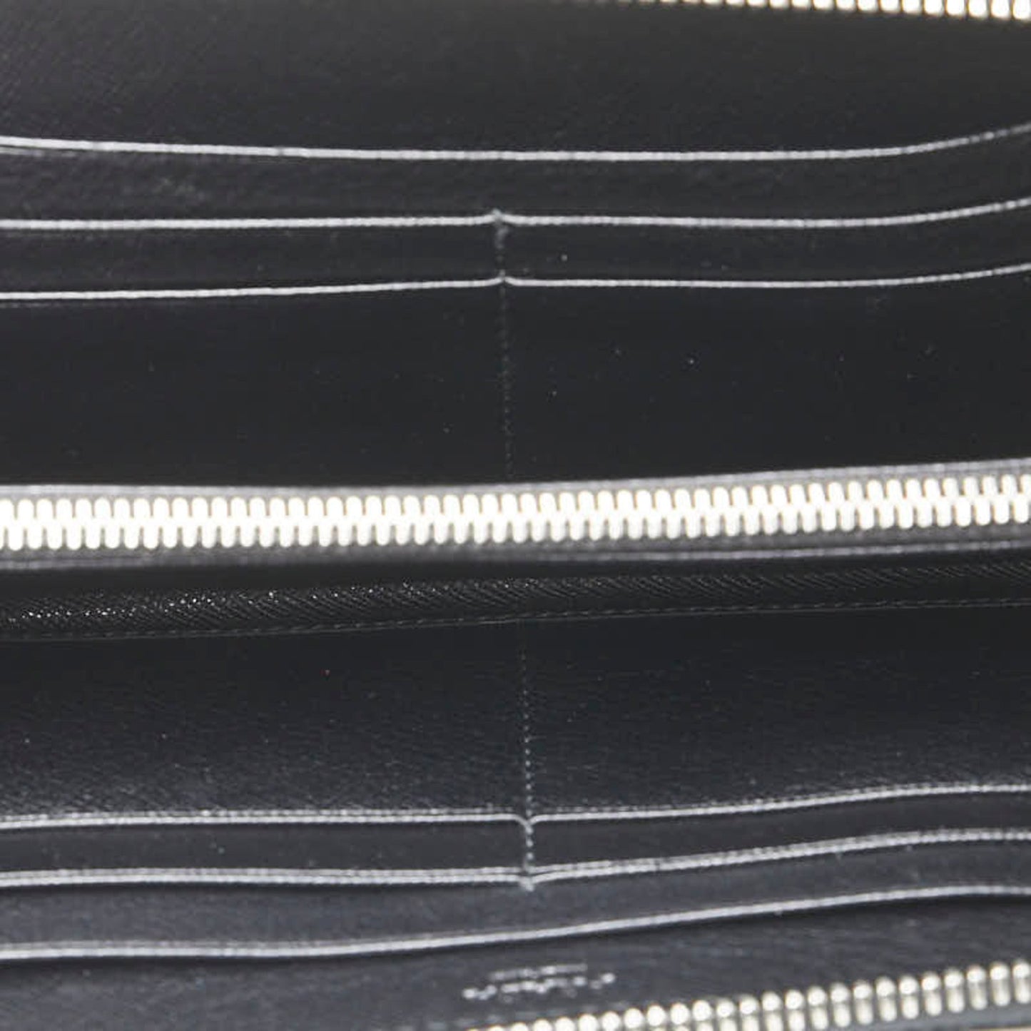 Prada Triangle Plate Long Wallet Black Nylon Leather