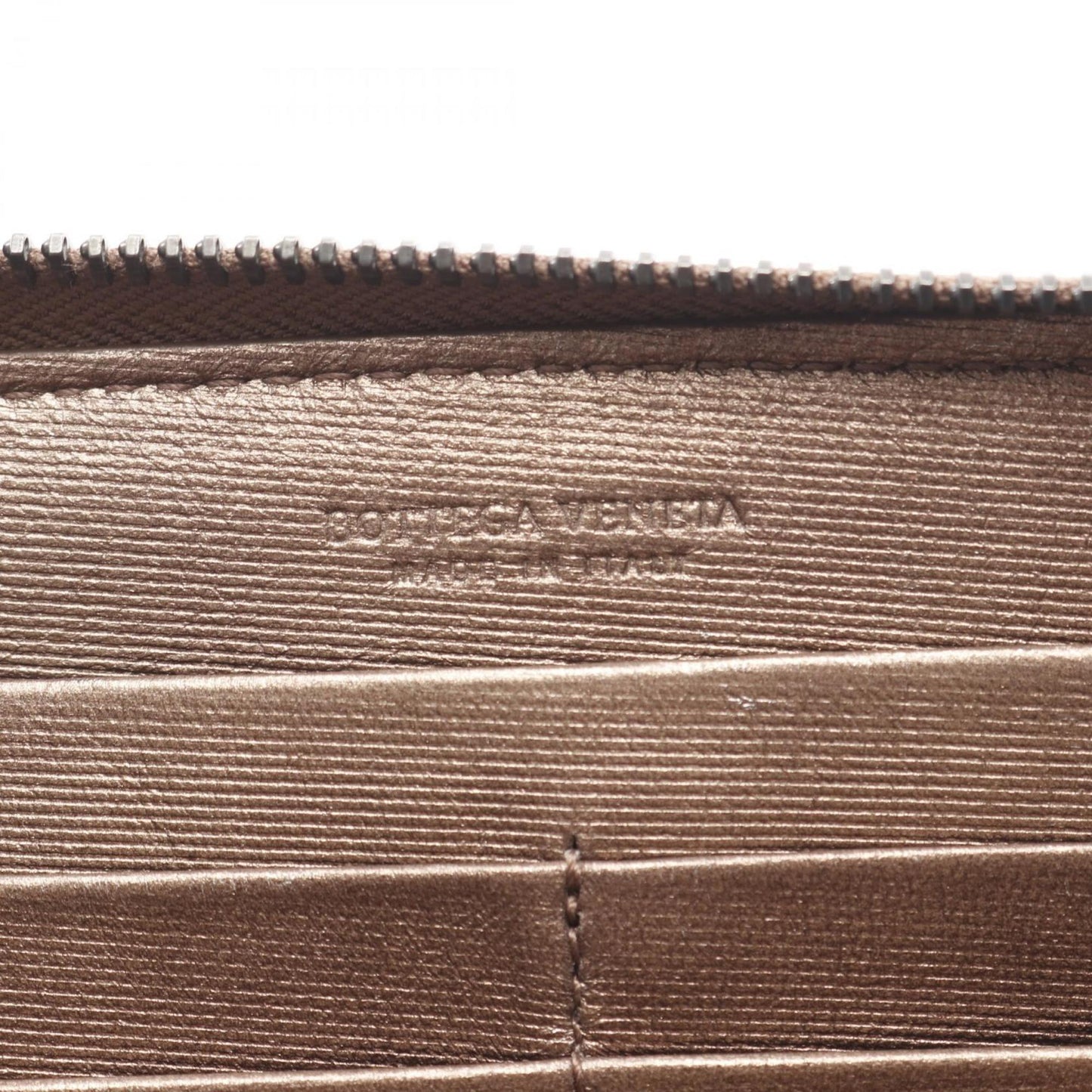 Bottega Veneta Intrecciato Leather Round Long Wallet