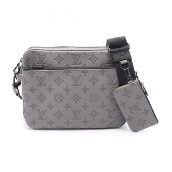 Louis Vuitton Trio Messenger Shoulder Bag In Monogram Shadow Leather