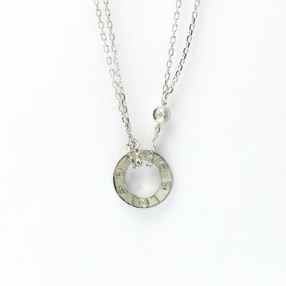 Cartier Love Circle Necklace B7219400 White Gold (18K) Diamond Men