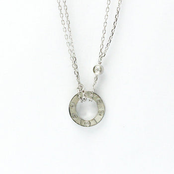 Cartier Love Circle Necklace B7219400 White Gold (18K) Diamond Men