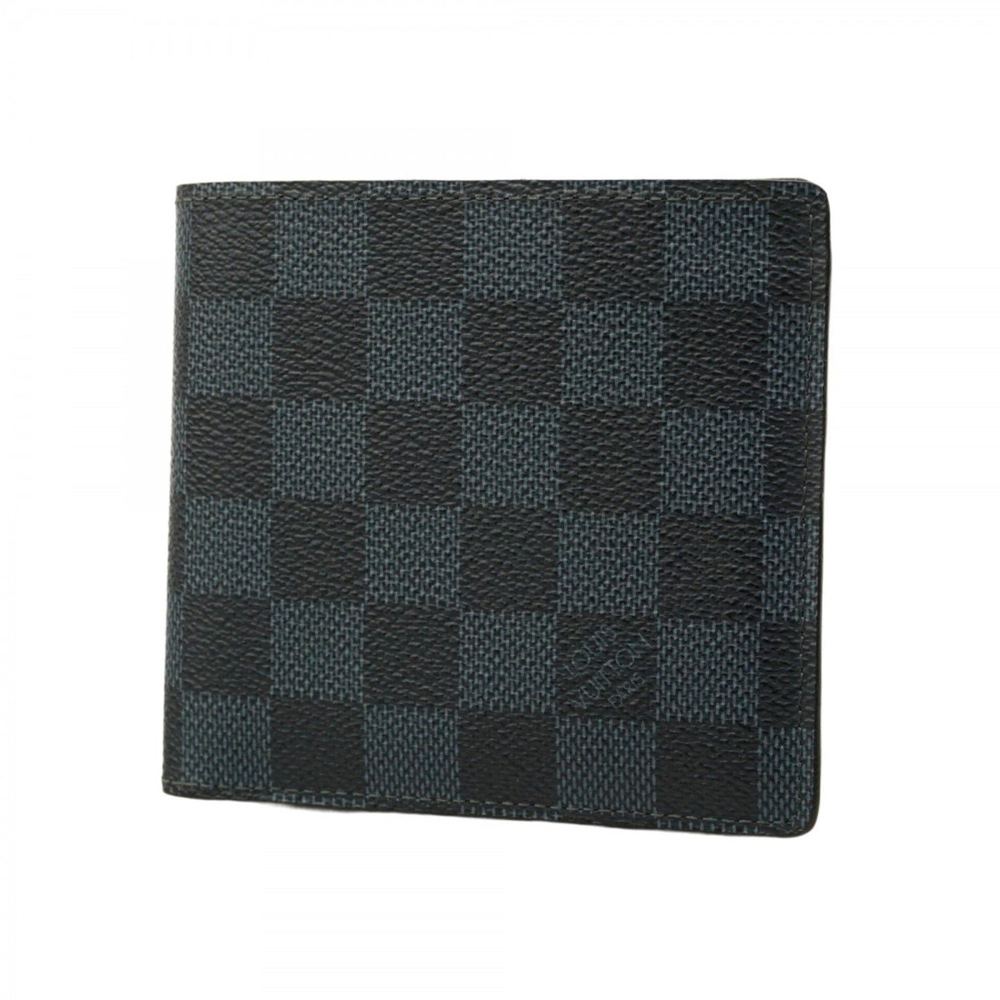 Louis Vuitton Damier Cobalt Portefeuille Marco Wallet N63213 Navy Black