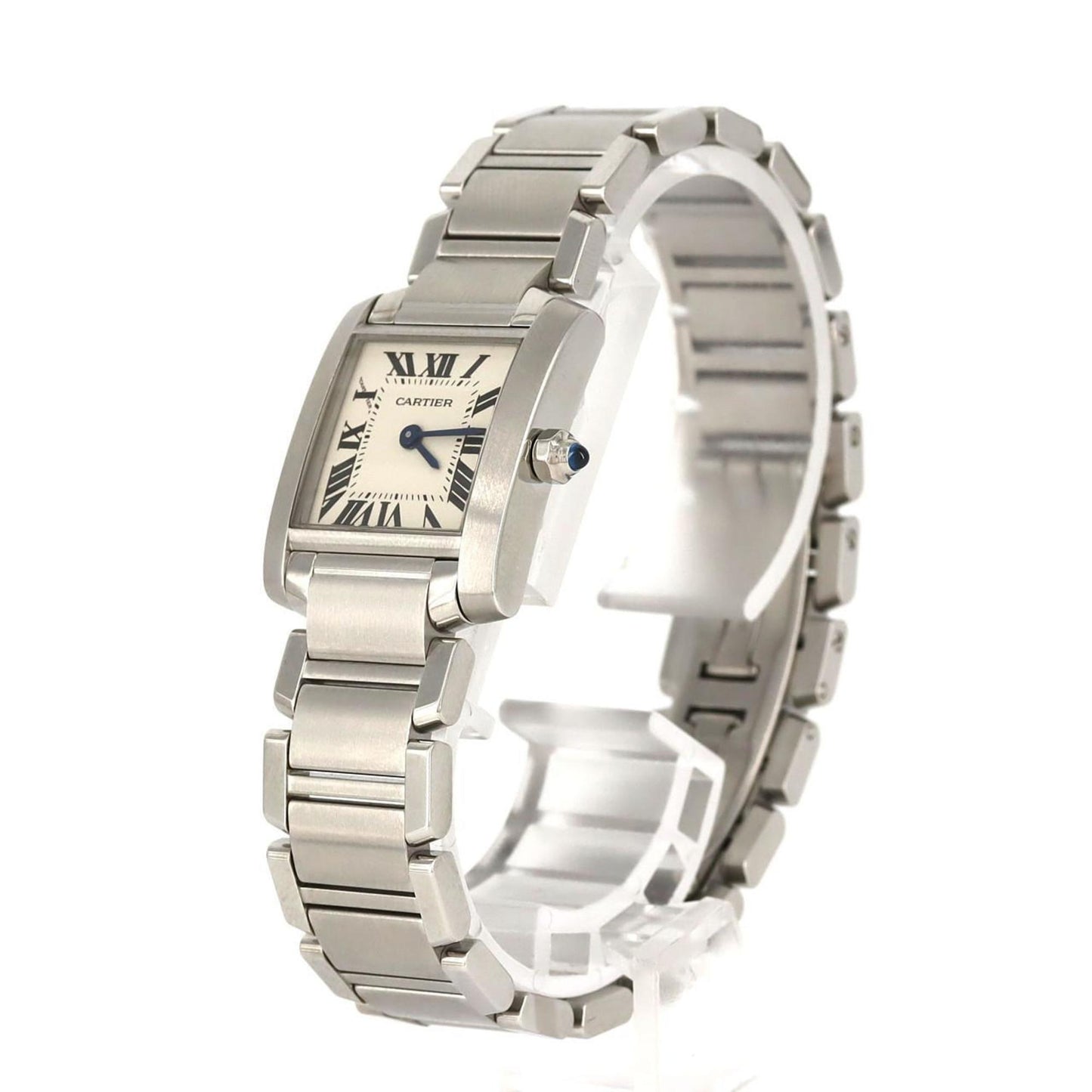Cartier Tank Franaise Sm W51008Q3 Stainless Steel Quartz Watch
