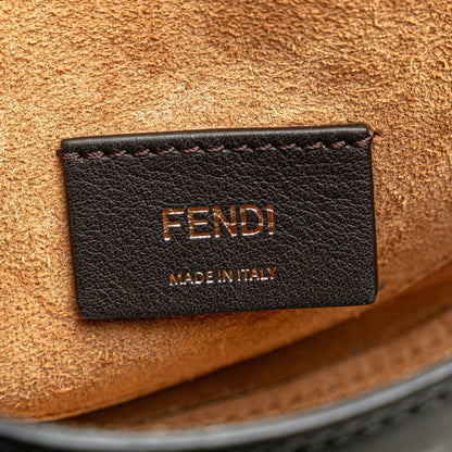 Fendi Moonlight Shoulder Bag 8Bt346 Black Brown Leather