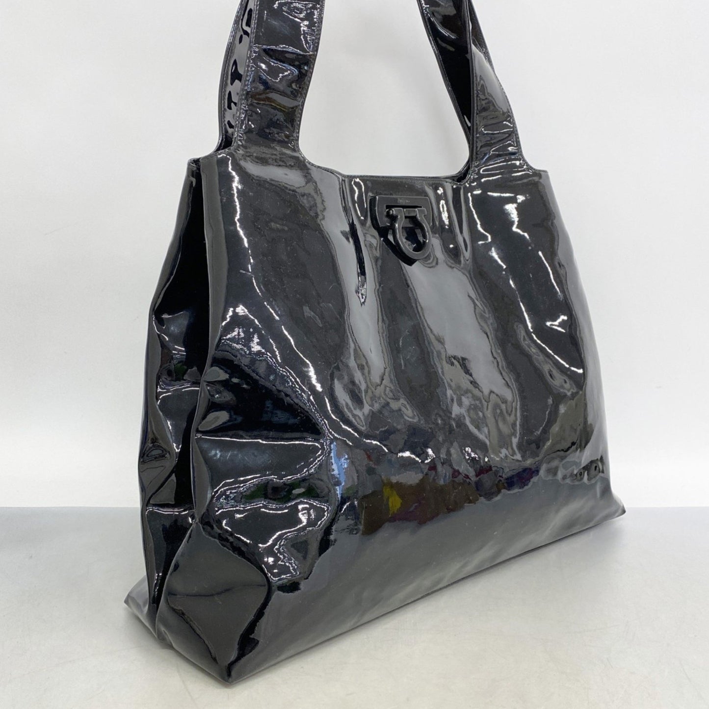 Salvatore Ferragamo Gancini Enamel Tote Bag