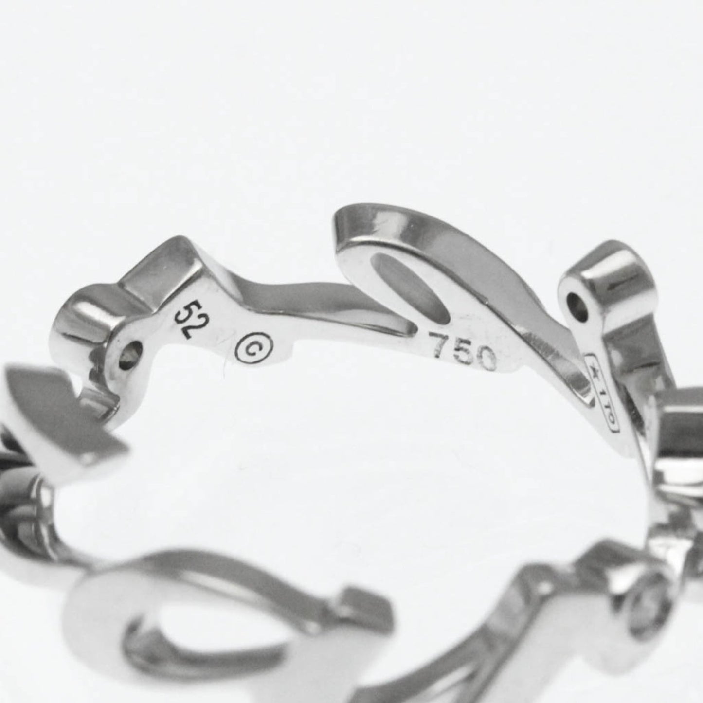 Cartier Signature 3P Diamond Ring White Gold (18K) Fashion Diamond Band Ring Silver