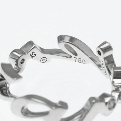 Cartier Signature 3P Diamond Ring White Gold (18K) Fashion Diamond Band Ring Silver