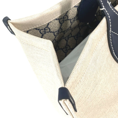 Gucci 772176 Japan Limited Japan Shoulder Bag Shoulder Bag Tote Bag Beigebased X Black Dark Navy