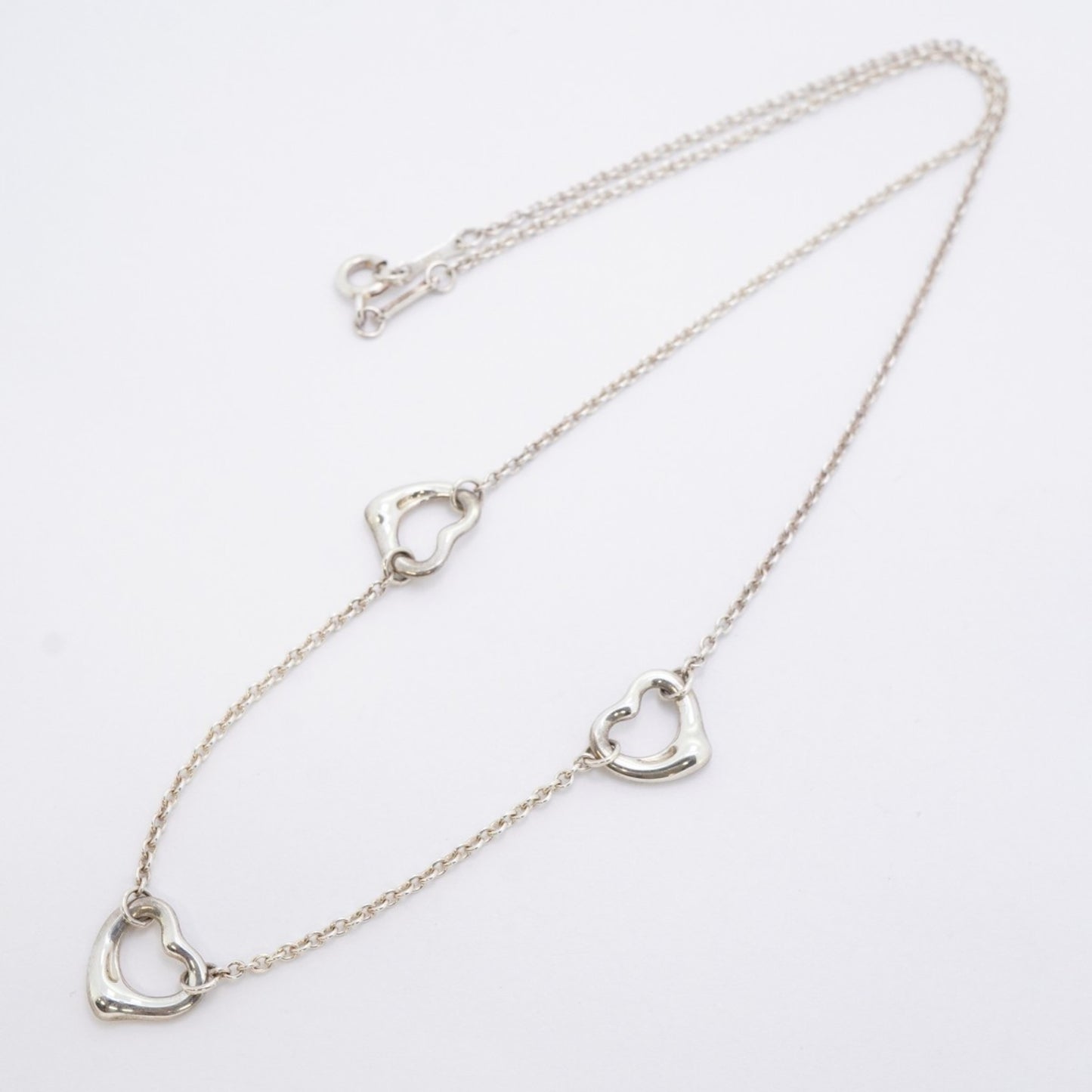 Tiffany Necklace Heart 3P Silver 925