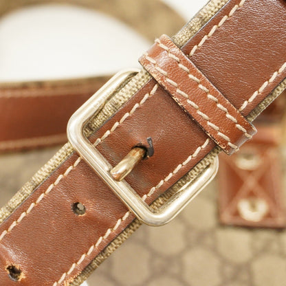 Gucci Gg Supreme Sherry Line Shoulder Bag 246413 Brown Champagne