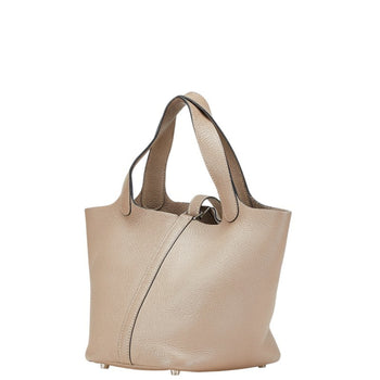 Hermes Picotin Pm Handbag Etoupe Grey Taurillon Clemence