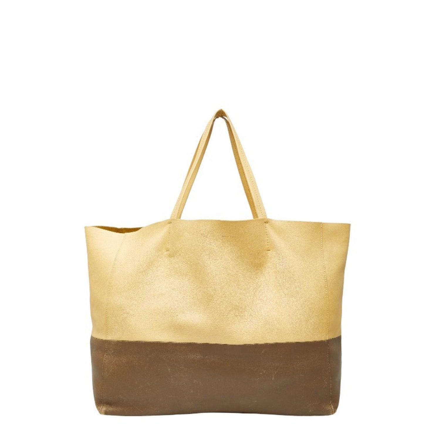 Celine Horizontal Cabas Tote Bag In Yellow