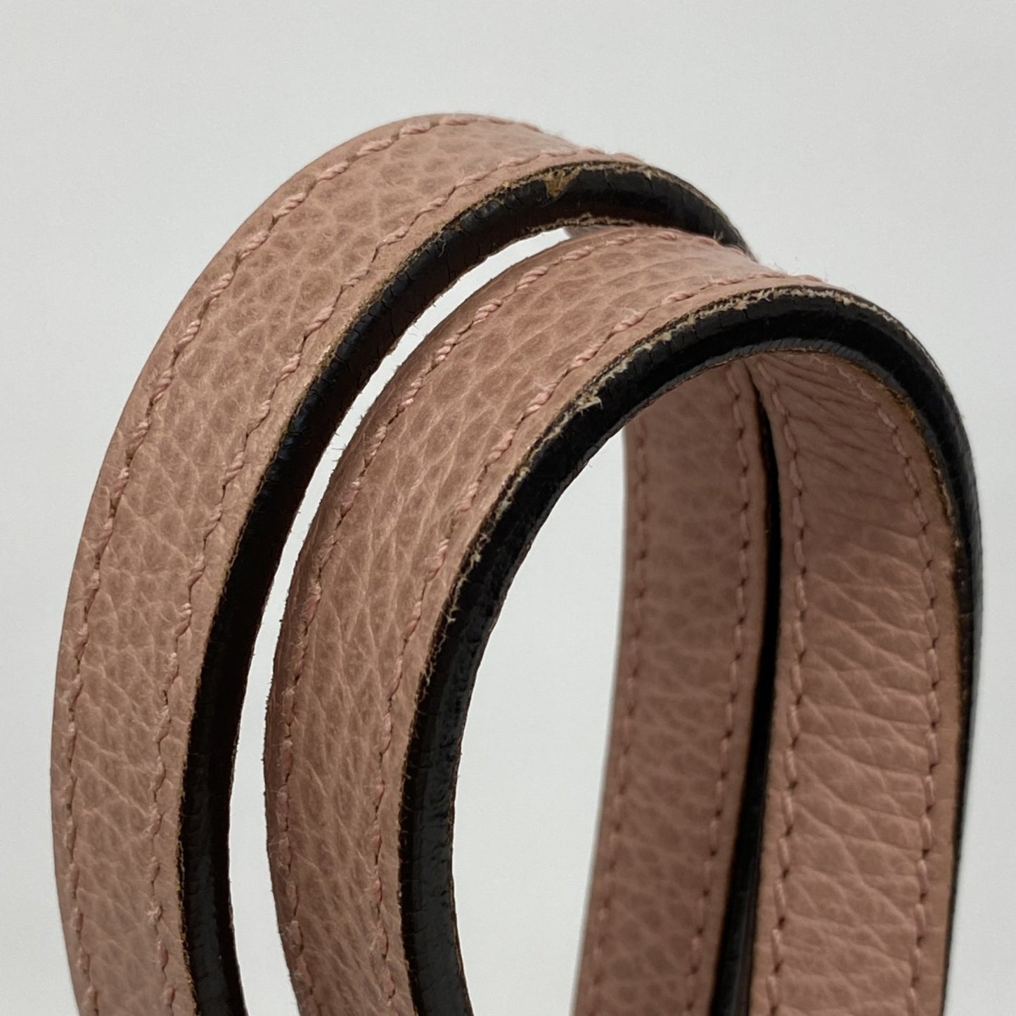 Gucci Gg Canvas Interlocking G Shoulder Bag 449243 Beige Pink Champagne