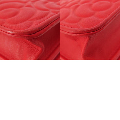 Chanel Chain Wallet Camellia Coco Mark Long Leather