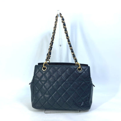 Chanel Cc Mark Chain Tote Bag Bag Shoulder Bag Black Gold