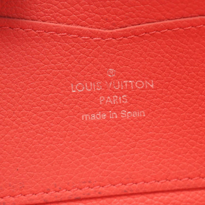 Louis Vuitton Zippy Lockme Taurillon Leather Blossom Round Long Wallet