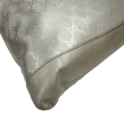Gucci Gg Imprime 374411 Shoulder Bag Silver