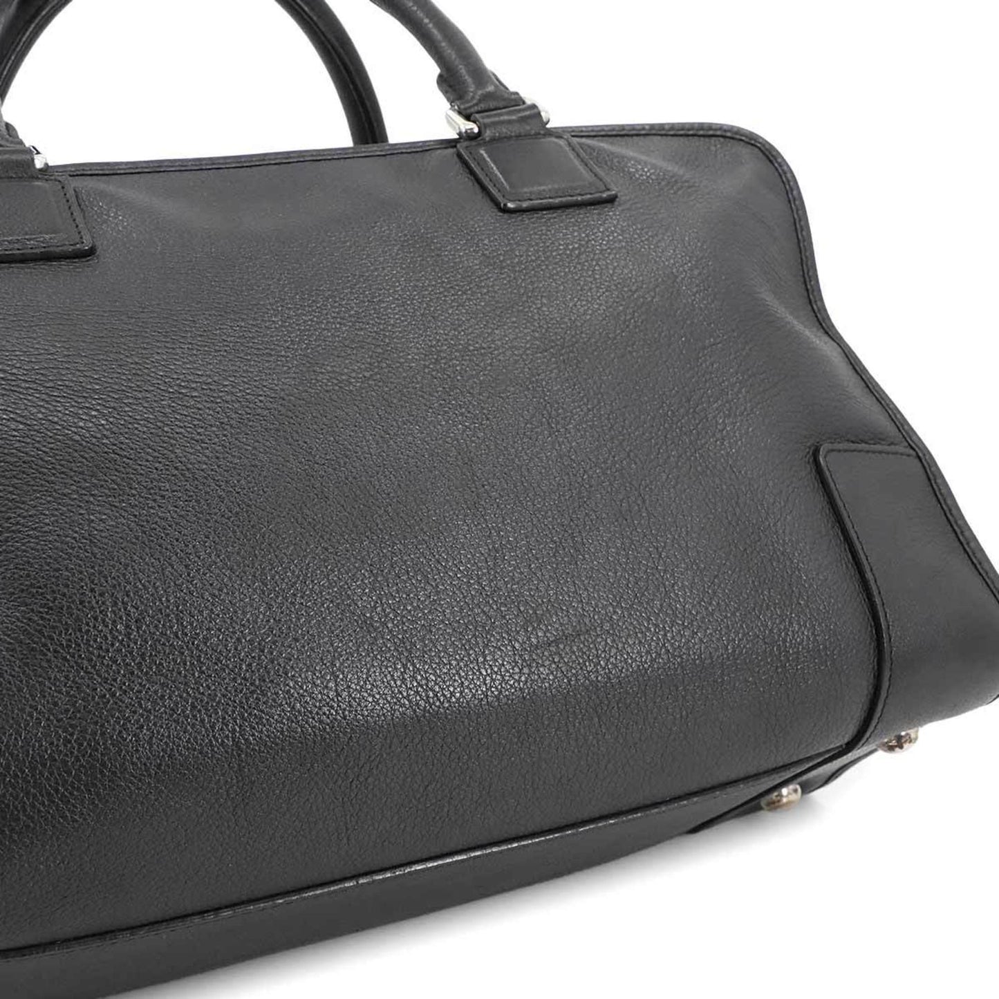 Loewe Amazona 36 Handbag In Black Leather