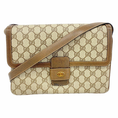 Gucci Gg Supreme Shoulder Bag 14 01 4084 Brown
