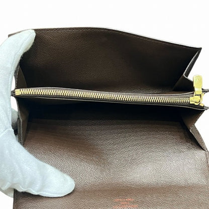 Louis Vuitton Damier Pochette Porto Monnaie Credit N61725 Long Wallet