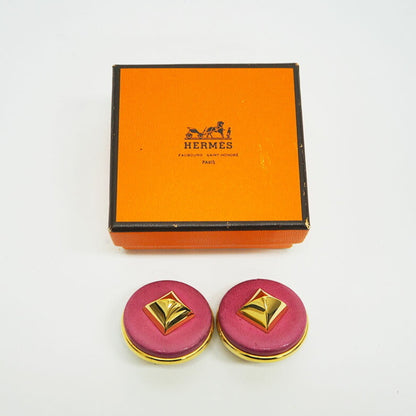 Hermes Hermes Medor Earrings Magenta Studs