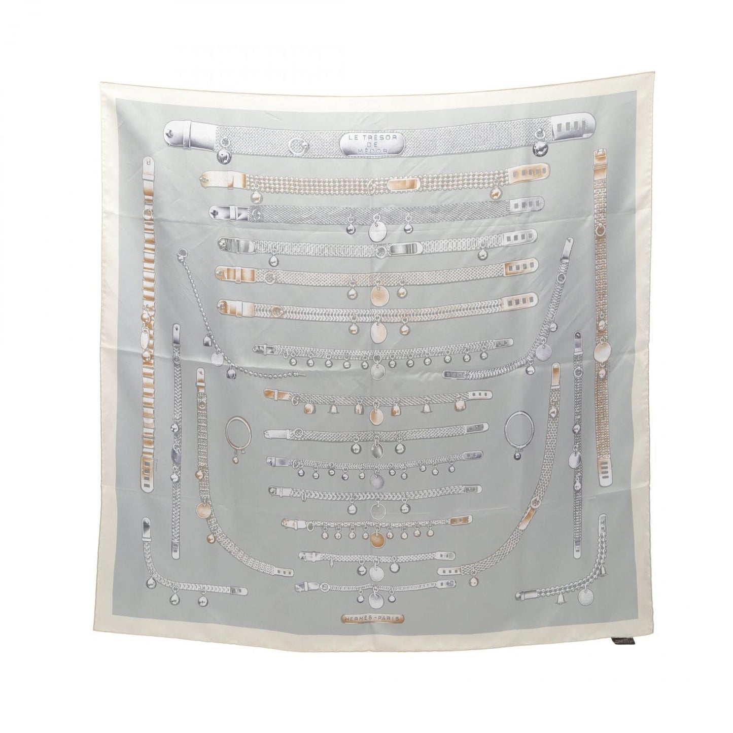 Hermes Herms Carr 90 Le Tresor De Medor Silk Scarf For Women