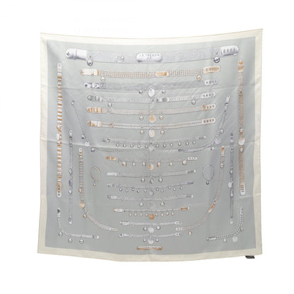 Hermes Herms Carr 90 Le Tresor De Medor Silk Scarf For Women