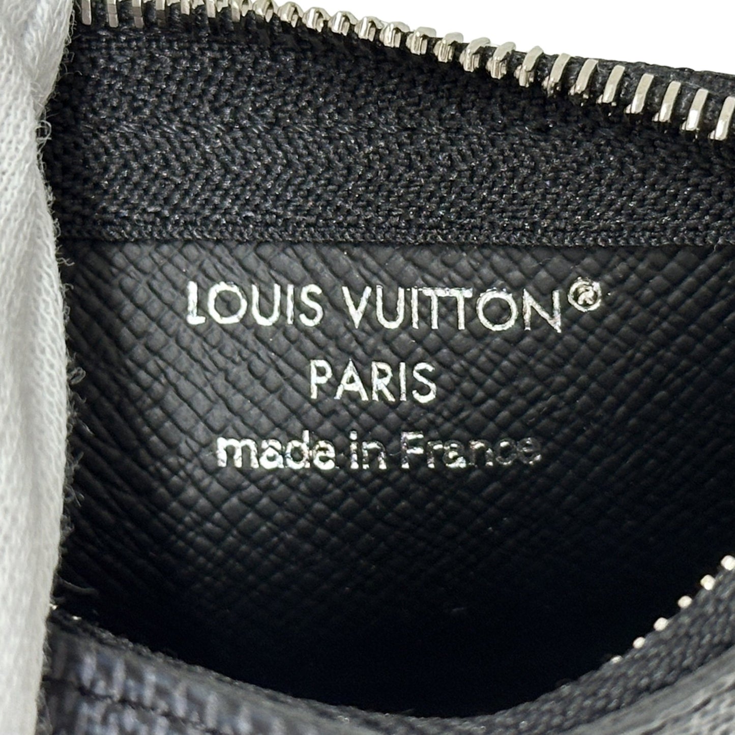 Louis Vuitton Damier Graphite Canvas Pochette Cle (Black/Grey) N60155