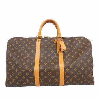 Louis Vuitton Monogram Keepall 50 Boston Bag M41426 Brown