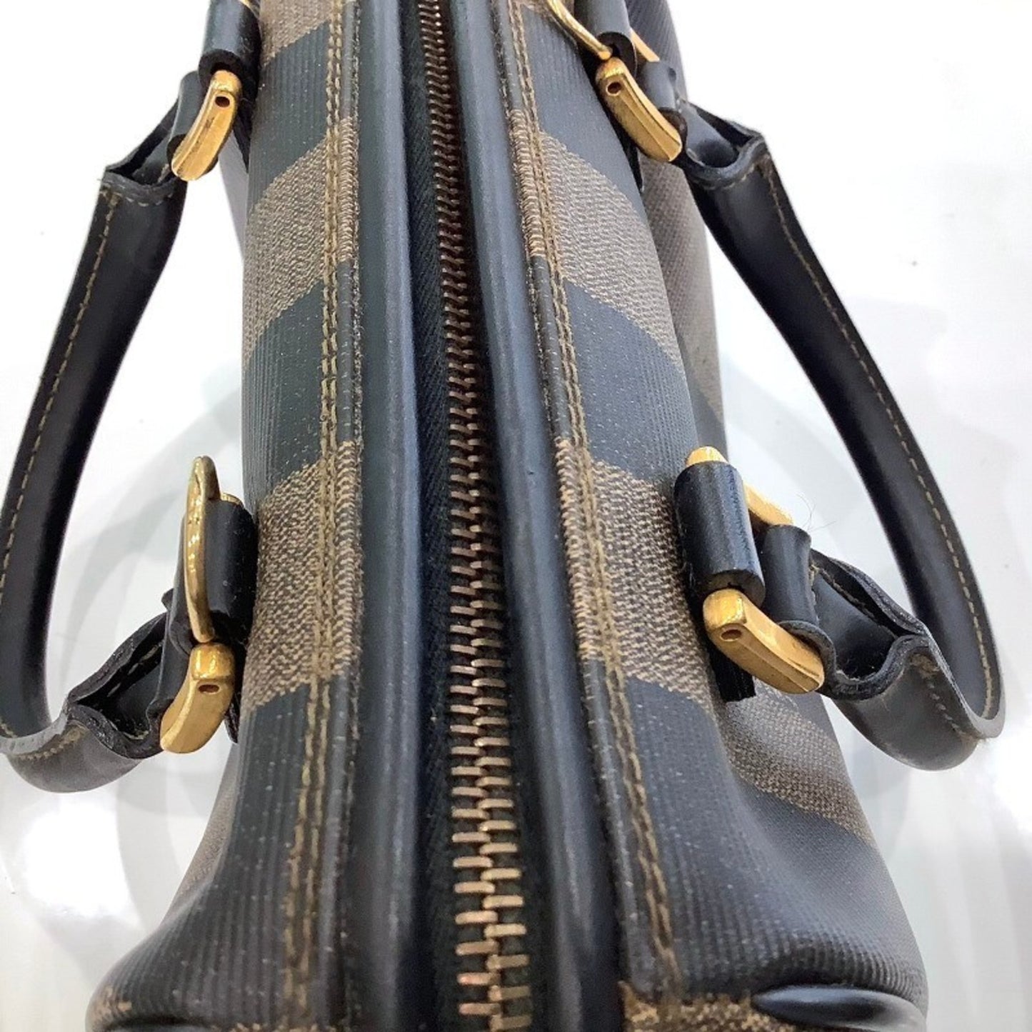 Fendi Pecan Print Mini Boston Bag Ja-24603