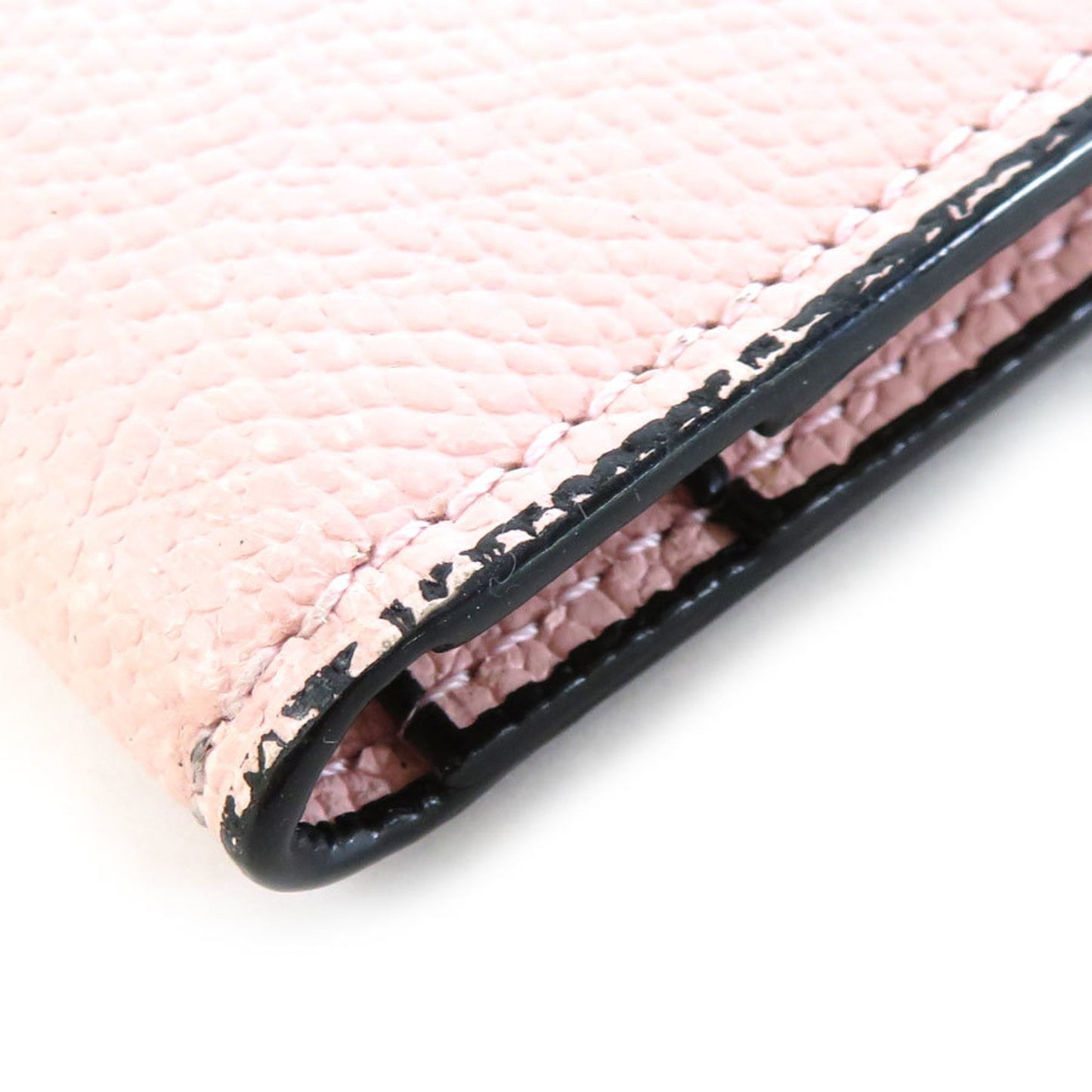 Valextra Card Case Leather Light Pink