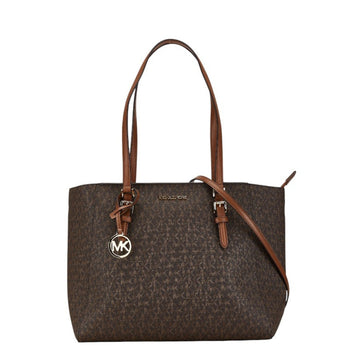 Michael Kors Signature Tote Bag Shoulder 35F3Gcft9T Brown Leather