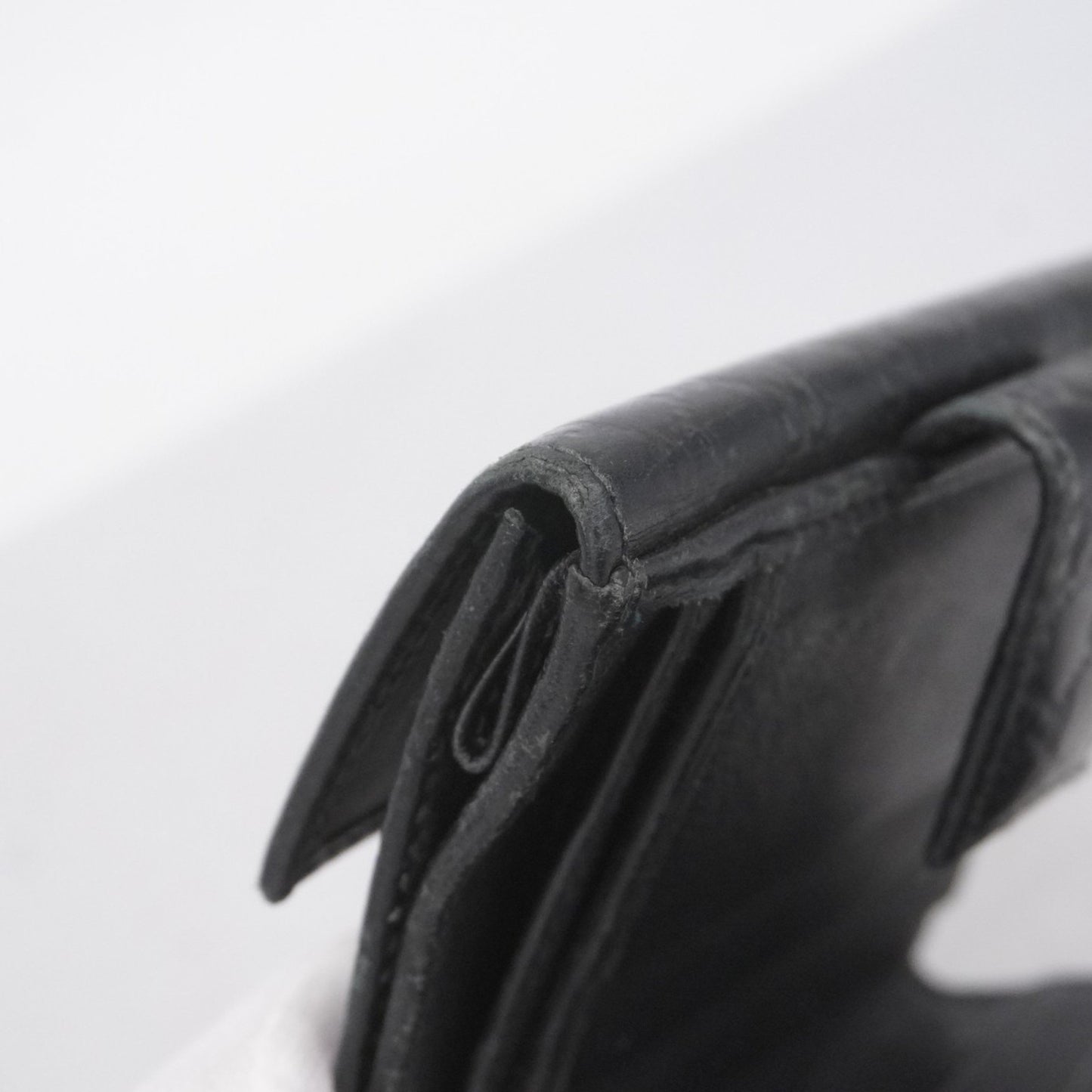 Gucci Wallet Guccissima 464916 Leather Black Champagne