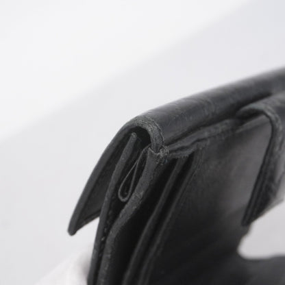 Gucci Wallet Guccissima 464916 Leather Black Champagne